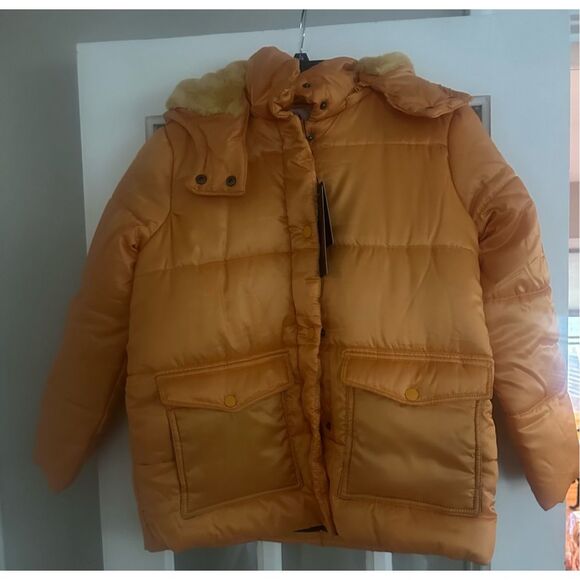 URBAN REPUBLIC Juniors yellow size medium Puffer coat Jacket - Picture 5 of 10